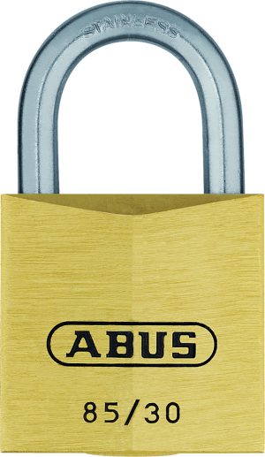 ABUS 85IB/30 KA 0409 MESS. LÅS M/RUSTFRI BØYLE