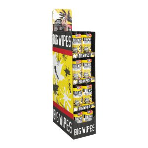 WIPES ANTIBAC sort,multi-purpose 4X4,80 tørk display